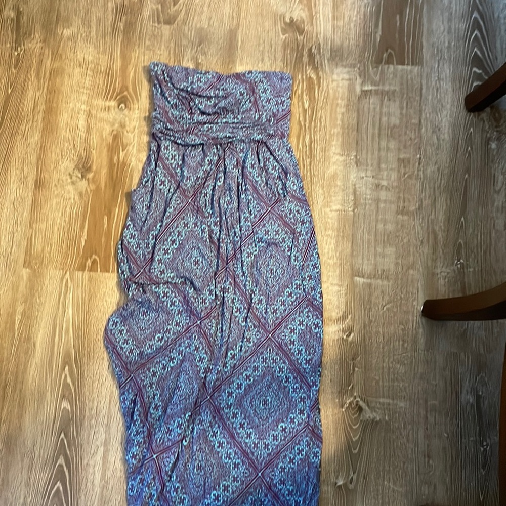 Strapless maxi